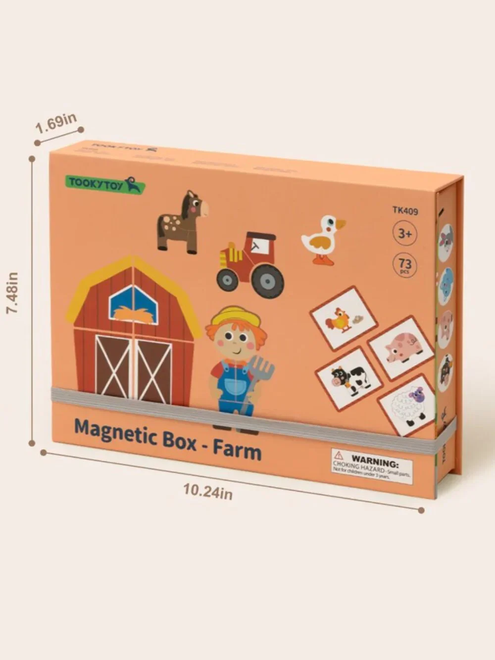 NEW Montessori Magnetic Farm Puzzle Learning Game Educational Travel Toy Kids